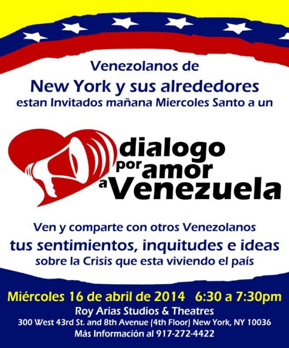 Dialogo por amor a Venezuela.